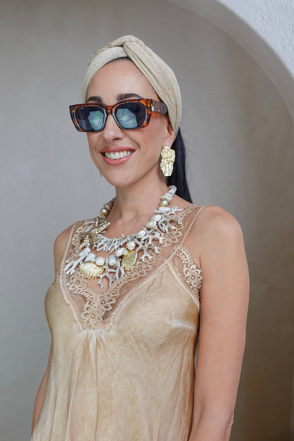 Mouwloze top Crystal