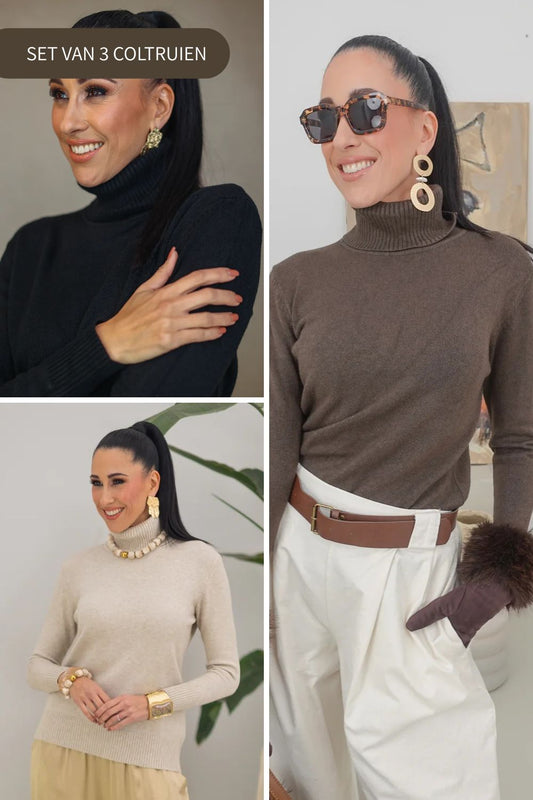Coltrui - 3 Pack (Bruin, zand en zwart)